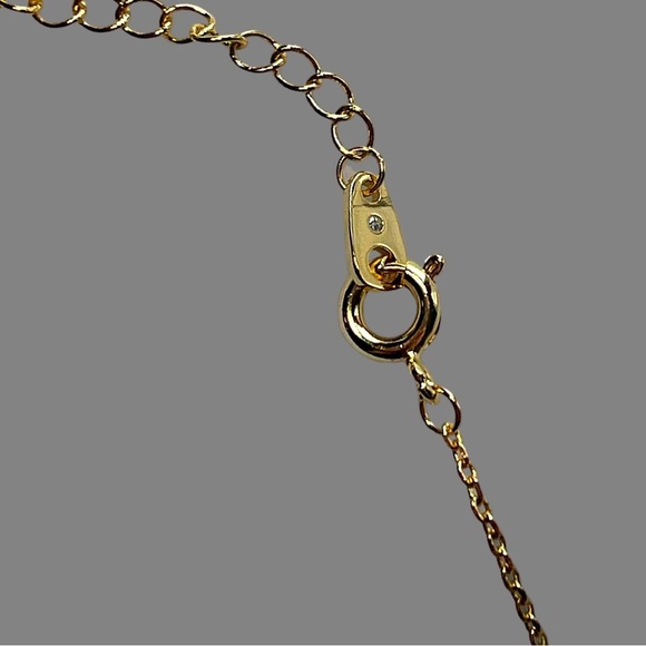 Gold Initial Pendant Necklace - Picture 2 of 3